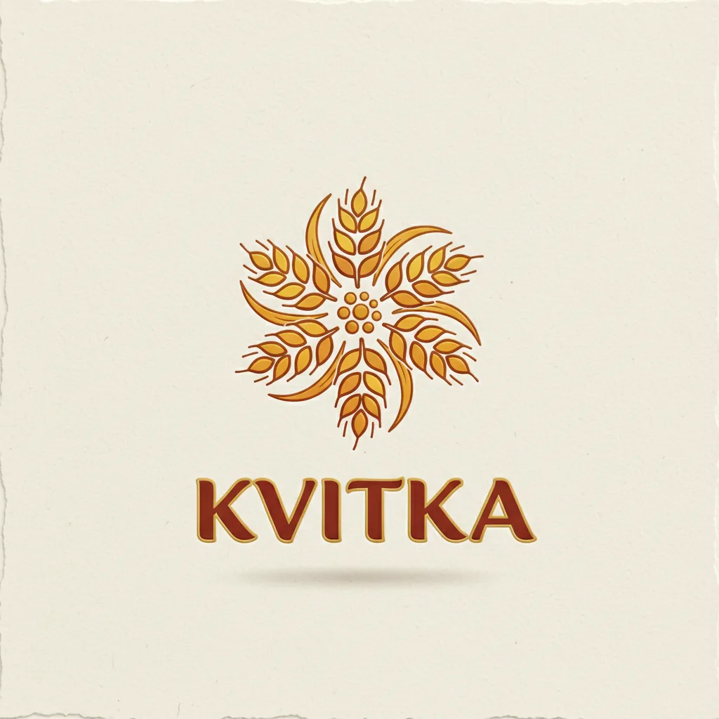 Kvitka bakery logo concept