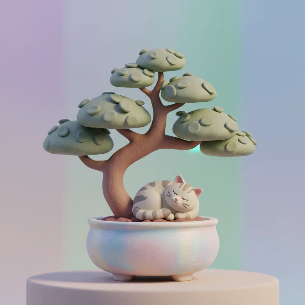 Clay bonsai