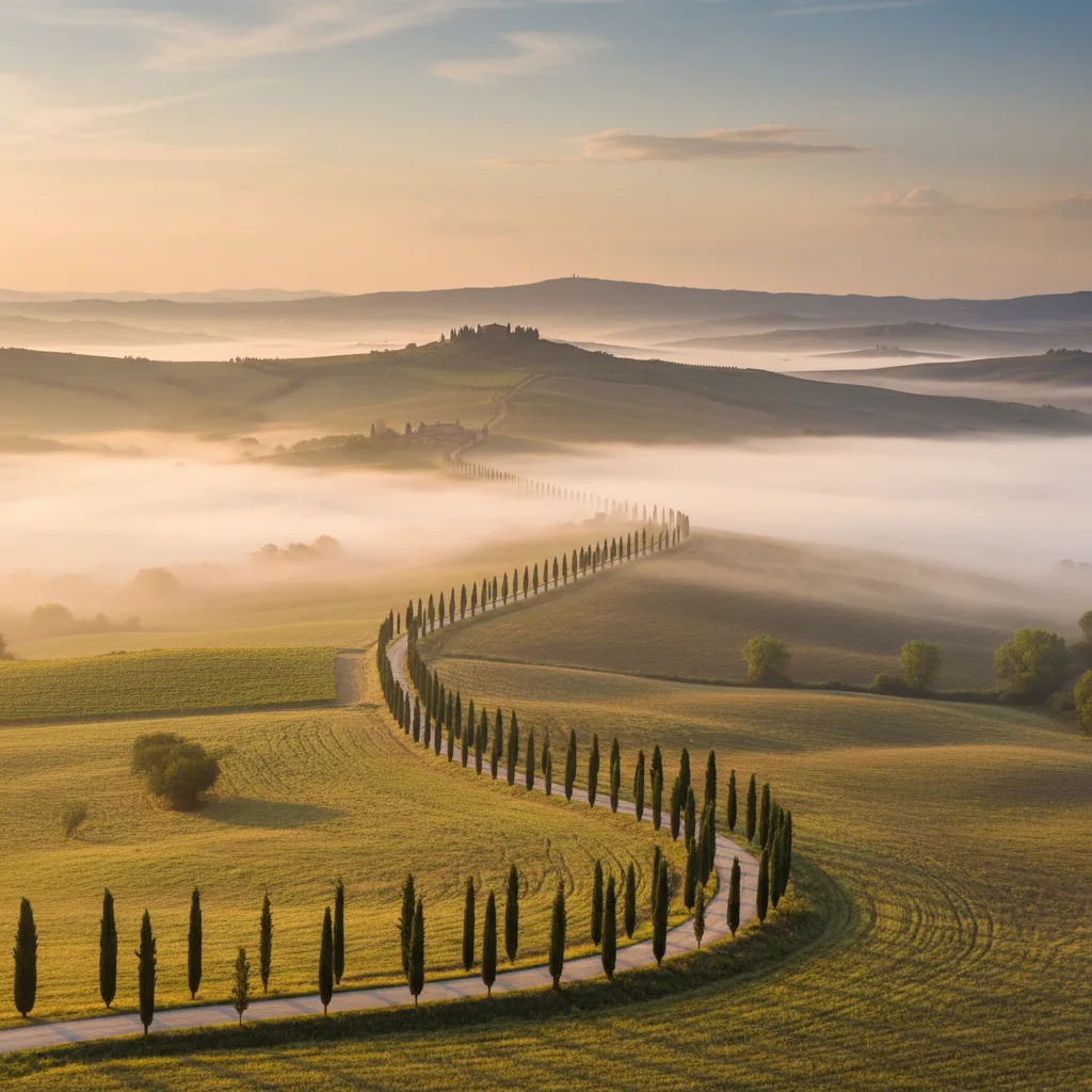 Tuscan road