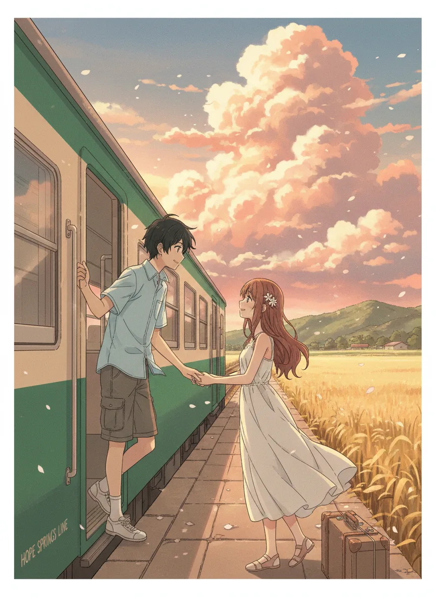 Train platform goodbye