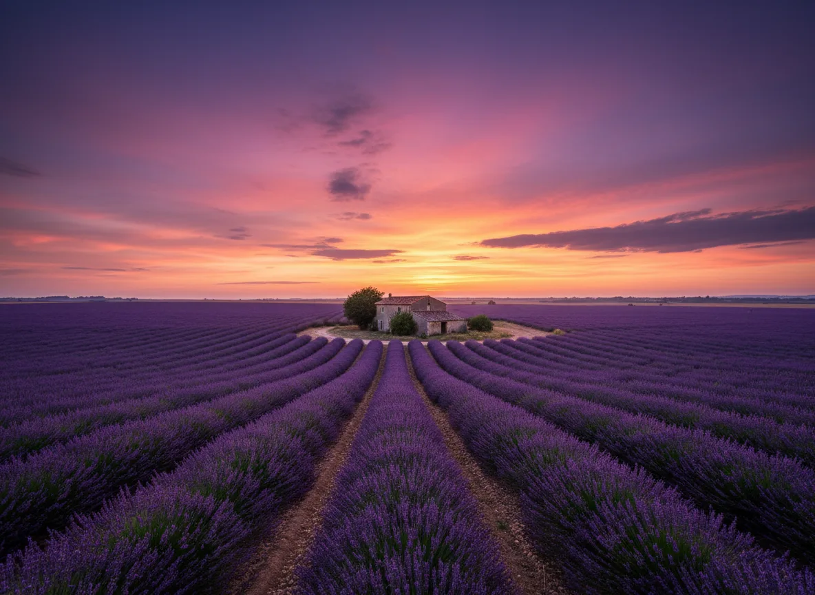Lavender rows