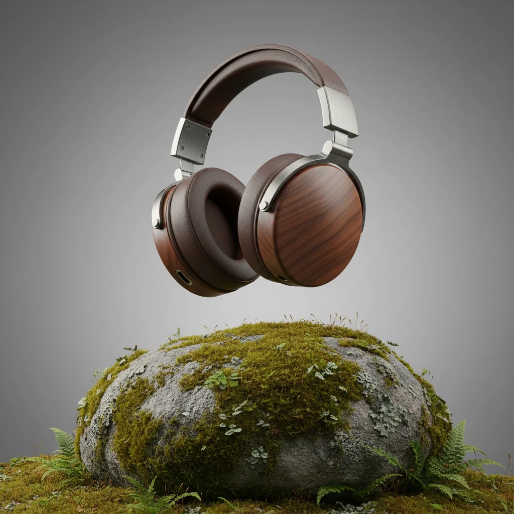 Wooden headphones