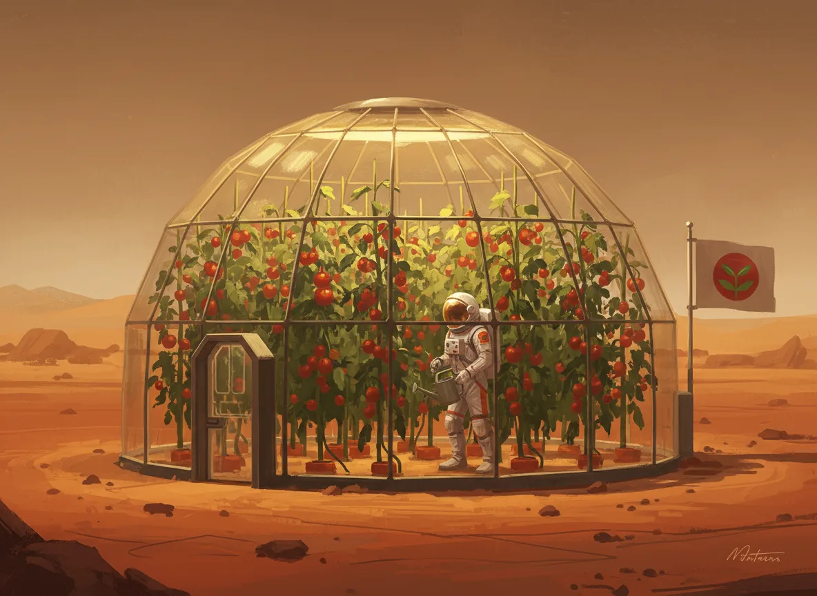 Greenhouse on Mars